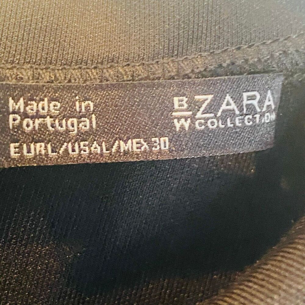 Zara Collection Collared Back Zip Half Sleeve Str… - image 4